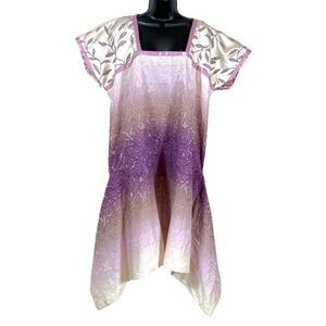 Rare Vintage Renee Bolden Original Handmade Beaded Purple Ombre Dress